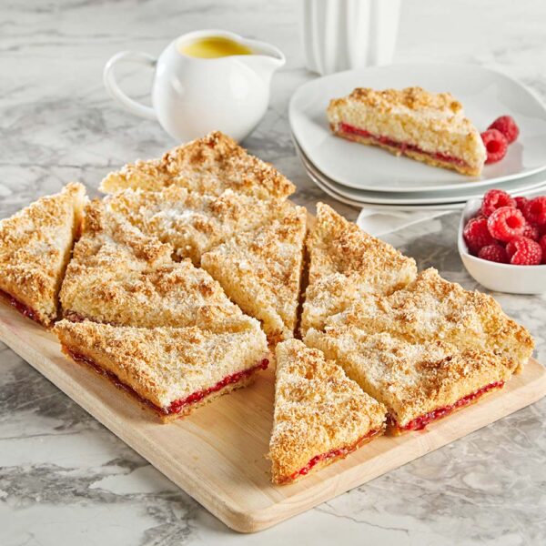 GF Raspberry Jam & Coconut Traybake