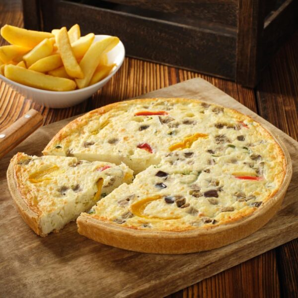 Mediterranean Vegetable Quiche 10"
