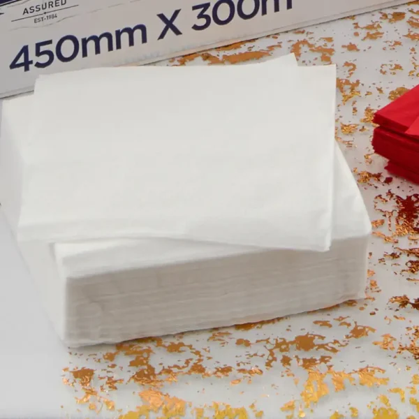 White Napkins 33cm