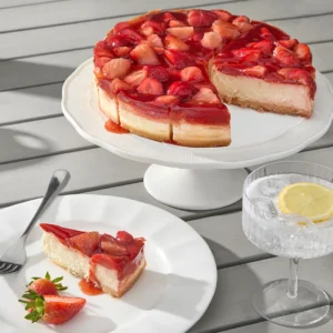 Gluten-Free Strawberry Cheesecake